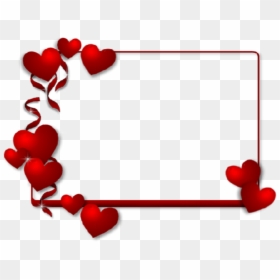 Frame Clipart Valentines Day - Love Border Frame Png, Transparent Png - heart frames png