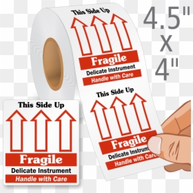 Fragile This Side Up Labels Roll , Png Download - Fragile This Side Up, Transparent Png - this side up png