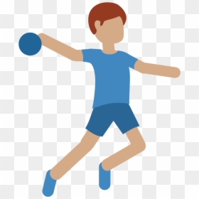 Handball Cartoon Png Clipart , Png Download - Emoji Handball, Transparent Png - handball png
