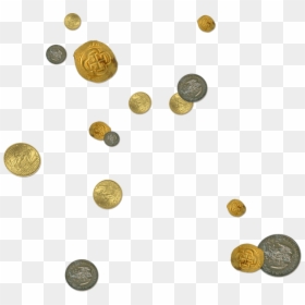 Floor Clipart Scattered - Scattered Coins Png, Transparent Png - money on floor png