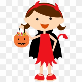 Trick Or Treat Sign - Halloween Characters Clipart Png, Transparent Png - cute halloween clipart png