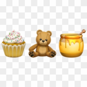 #emoji #emojis #combination #iphone #teddybear #teddy - Buray, HD Png Download - cupcake emoji png