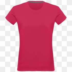 Blank T-shirt Women - Active Shirt, HD Png Download - female t shirt png