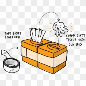 Dirty Tissue Cartoon, HD Png Download - genius meme png
