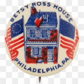 Betsy Ross House Event Button Museum - Flag Of The United States, HD Png Download - betsy ross flag png
