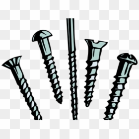Hammer Clipart Nail Screw - Materials Attracted By Magnets, HD Png Download - hammer and nails png