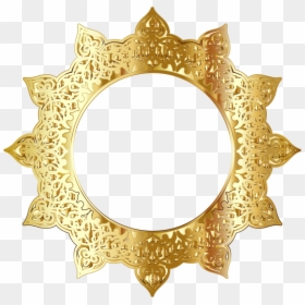 Vector Gold Frame Png, Transparent Png - gold circle png transparent