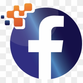 Facebook Logo Depicted In Net Credit Union Logo Circle - Dibujo De Facebook, HD Png Download - facebook logo hd png