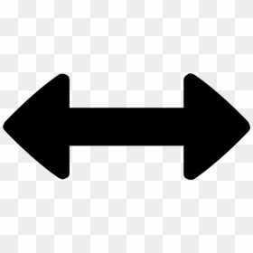 Resize Horizontal Icon - Arrow In Both Directions, HD Png Download - arrow divider png