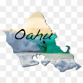 Oahu Outline 10 White - Illustration, HD Png Download - hawaii outline png