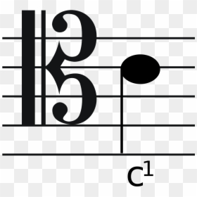 Alto Clef E4, HD Png Download - clef note png