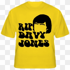 Rip Davy Jones Monkees Music Tv Rock T Shirt - Average Joes, HD Png Download - davy jones png