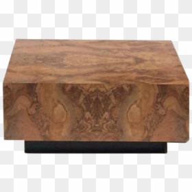 Square Wood Chunk Coffee Table, HD Png Download - wooden cube png