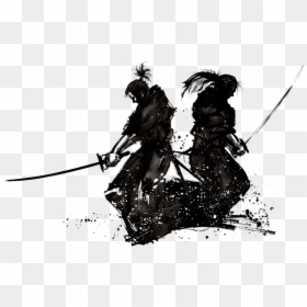 #silhouette #siluet #siluetas #samurai #kenjutsu #samuraiink - Samurai Black And White, HD Png Download - samurai silhouette png