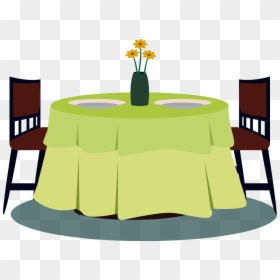 Dining Table Cartoon Png, Transparent Png - table plant png