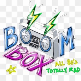 Boombox Logo - Graphic Design, HD Png Download - i love the 80s png