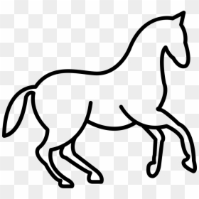 Dancing Horse Outline - Horse Outline Png, Transparent Png - horse outline png