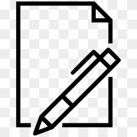 Blank Paper Write - Pen And Paper Drawing, HD Png Download - pen drawing png