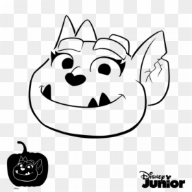 Vampirina Pumpkin Carving Stencil, HD Png Download - tumblr png coloring pages