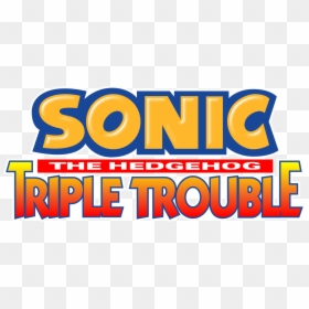 Sonic The Hedgehog Triple Trouble Logo - Sonic The Hedgehog, HD Png Download - sonic 06 logo png