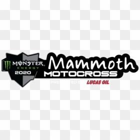 2020 Monster Energy Mammoth Motocross Presented By - Road To Mammoth 2019, HD Png Download - mammoth logo png