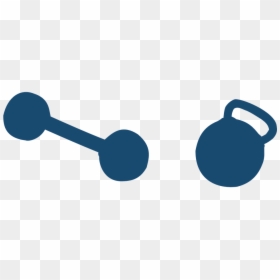 Weight Dumbbell Clipart, HD Png Download - dumbbell silhouette png