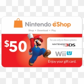 Nintendo 3ds Gift Card Eshop, HD Png Download - eshop png