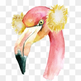 19258picuex 1024 X Oss Process=image/quality,q 70/watermark - Watercolor Flamingo Christmas, HD Png Download - watercolor flamingo png