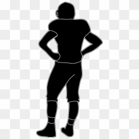 Silhouette Football Player - Back Of Football Players, HD Png Download - nfl football player silhouette png