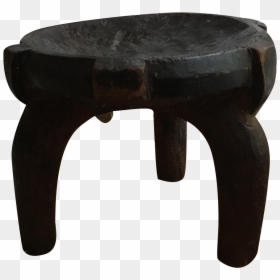 Carved African Hehe Three Legged Stool, Tanzania - End Table, HD Png Download - three legged stool png