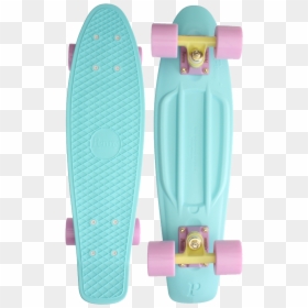 Teal And Pink Penny Board, HD Png Download - penny board png