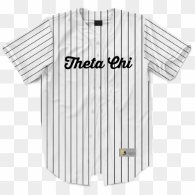 Yellow And White Vertical Striped Shirt, HD Png Download - baseball jersey png