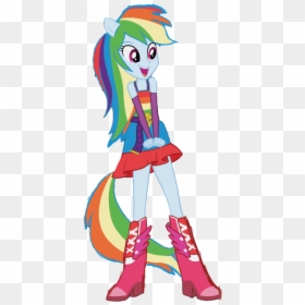 Rainbow Dash My Little Pony - Rainbow Dash My Little Pony Equestria Girl Rarity, HD Png Download - sunset shimmer png