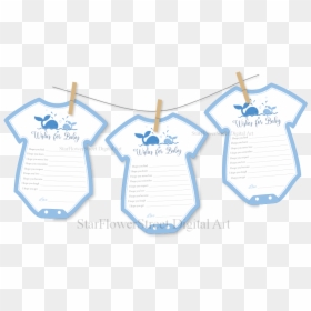 Whale Clothesline Baby Shower - Illustration, HD Png Download - baby clothes line png