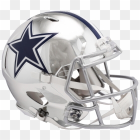 Cowboys Chrome Speed Authentic - Cowboys Chrome Helmet Authentic, HD Png Download - lions helmet png