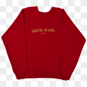 Guess Jeans Logo Sweatshirt, HD Png Download - guess jeans logo png