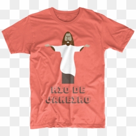 Rio De Janeiro Christ The Redeemer T-shirt - Travel Shirt, HD Png Download - orange shirt png