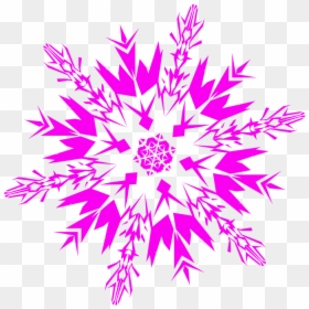 Snowflakes Png Transparent Image - Transparent Background Snowflake Png, Png Download - pink snowflake png