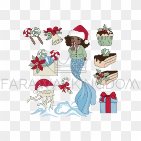 Christmas Mermaid, HD Png Download - new years eve hat png