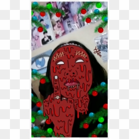 A Drawing Of My Aunt For Her Birthday - Christmas Tree, HD Png Download - leafyishere face png