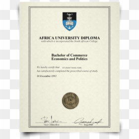 University Of Cape Town Degrees, HD Png Download - diploma.png