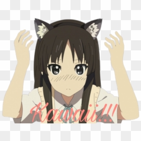 #k-on #anime #mioakiyama #neko #kawaii - Mio Akiyama Cat Ears, HD Png Download - mio akiyama png