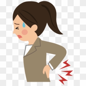 Back Pain - Woman Back Pain Cartoon, HD Png Download - back pain png