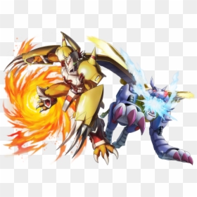Next Order] Character Artwork - Wargreymon And Metalgarurumon Png, Transparent Png - wargreymon png