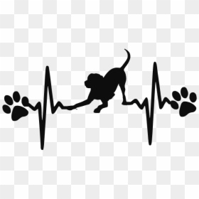 Labrador Ekg, HD Png Download - lab silhouette png