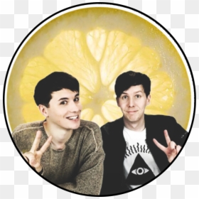 #danandphil #danisnotonfire #amazingphil #danielhowell - Dan And Phil Transparent, HD Png Download - amazingphil png