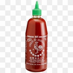 Sriracha Bottle Png - Hot Sauce With Rooster, Transparent Png - sriracha sauce png