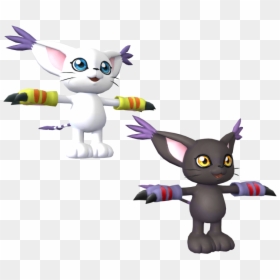 Download Zip Archive - Gatomon And Blackgatomon, HD Png Download - gatomon png
