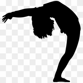 Woman Bending Over Backwards Silhouette - Bending Over Backwards Silhouette, HD Png Download - backwards png