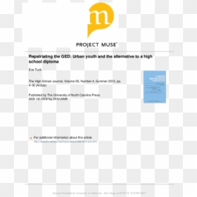 Project Muse, HD Png Download - high school diploma png